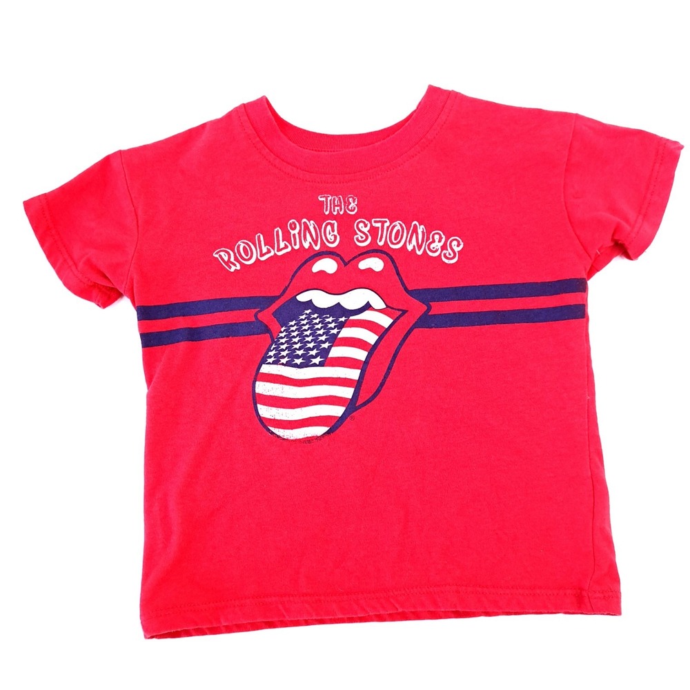 The Rolling Stones T-Shirt 2T Redβ Classic Rock Music Concert Tee